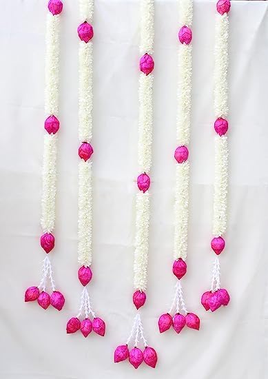 SellplusCrafts LotusBuds paperGajra Hanging for Wall Decor (6 Lot...