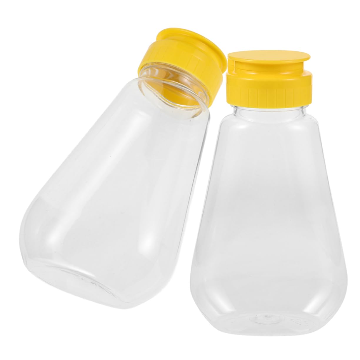 Mikikit Honey Squeeze Bottle Dispenser Airtight Refillable Mini Condiment Bottles for Syrups Salad Dressing Honey Jars