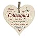 Price comparison product image the sticker studio ltd Chance Made Us Colleagues Quote Wooden Heart Shape Plaque Gift Sign htc61