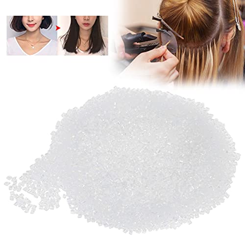 100 G de Gr¨¢nulos de Queratina para Extensiones de Cabello, Pegamento Termofusible para Extensiones de Cabello, Accesorios Transparentes para Extensiones de Cabello para Pegar