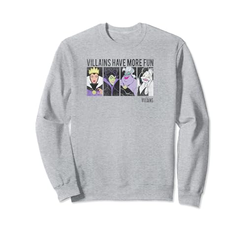 Sweat Disney Villains Have More Fun noir et confortable pour adulte