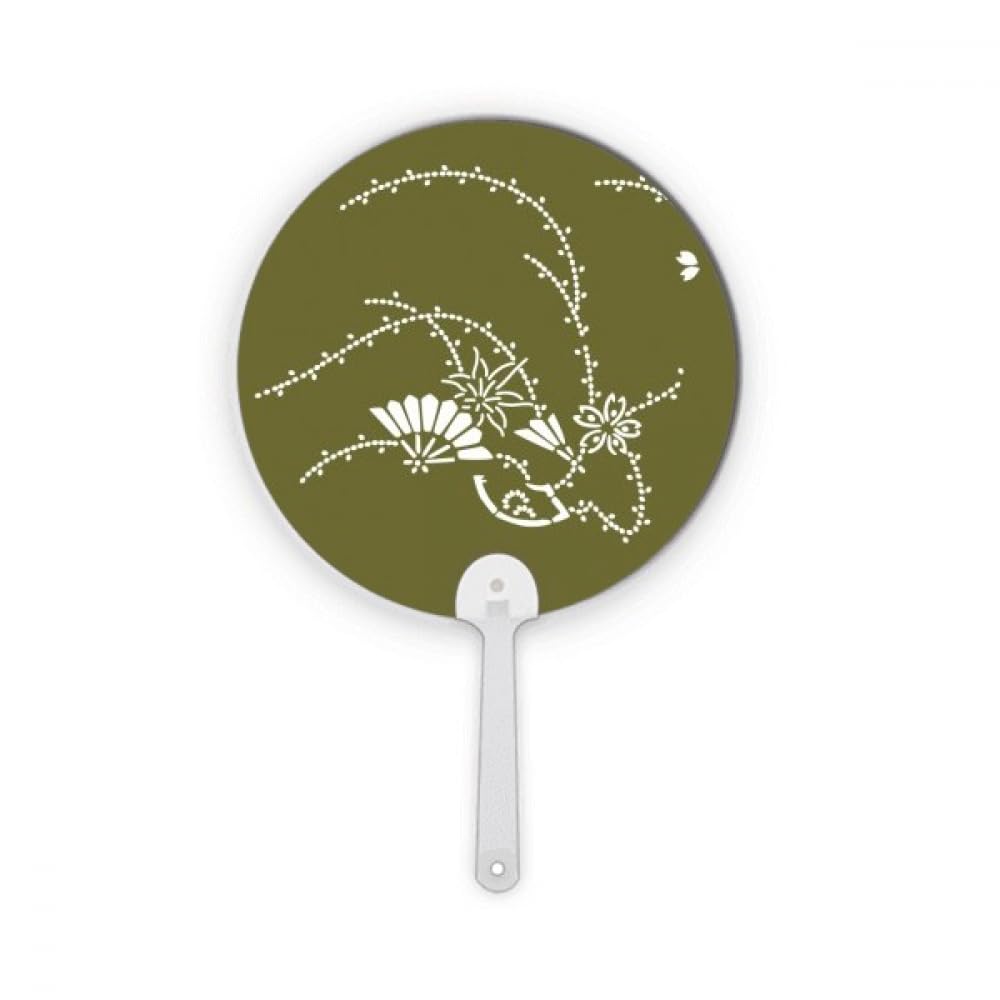 Éventail japonais rond pour une décoration de table zen lors de vos réceptions
