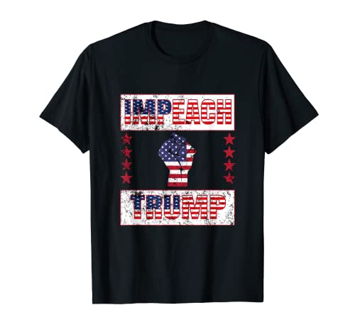 Impeach Trump Anti Trump Resist Fist & Stars Equipo político Camiseta