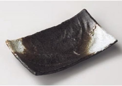 kbu3-206-16-353-5set 5個セット 焼物皿 白吹天目極焼物皿 [22.5x13.5x4cm] 和食 料亭 旅館 飲