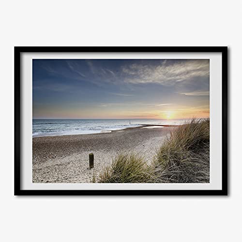 Cadre MDF Coucher De Soleil Tulup pour Habiller un Mur Vide 70x50 cm