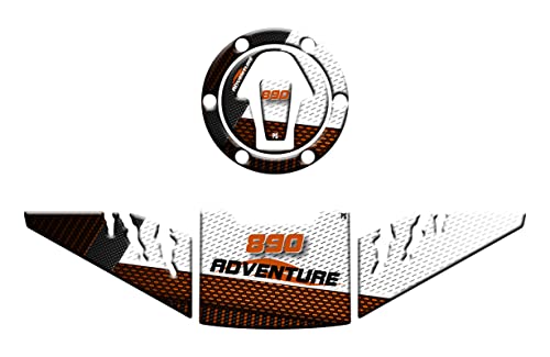 Kit autocollants effet 3D protection anti-pluie résiné pour moto KTM 890 Adventure R