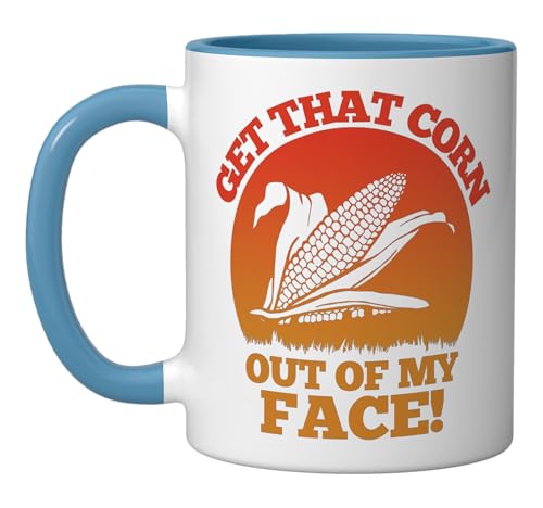 Comparison: Best Microwave Nachos 6 Nacho Funny Lucha Libre Wrestling Get that Corn Ceramic Mug, Blue/White