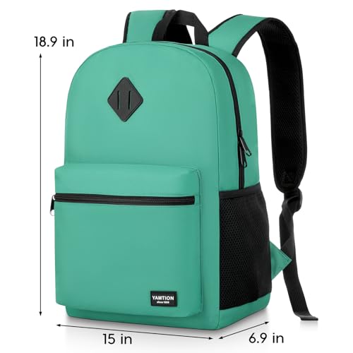 Sac à dos d'école vert 43,2 cm idéal pour les cours au lycée