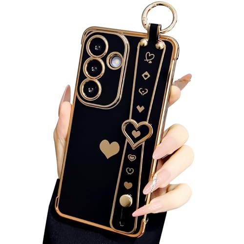 Coque motif cœur mignon pour Samsung S26, le cadeau idéal pour femmes et filles