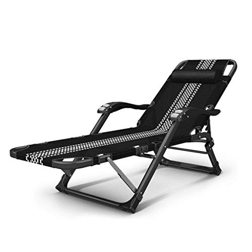 Heavy Duty Folding Sun Lounger Chair for Garden Portable Reclining Deck Chair Adjustable Relaxing Furniture for Outdoor Patio & Lawn Perfect for Scenic Views