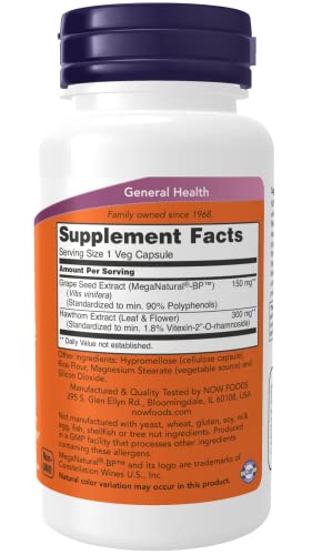 Now Foods Blood Pressure Health 90 Vcaps, 2 Pack #TOP1