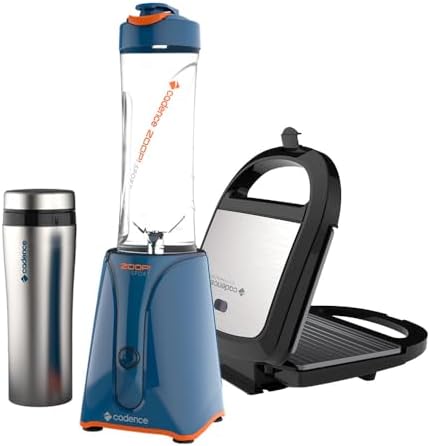 Kit Blender Zoop Sport Inox e Sanduicheira Prime Cadence - 127V
