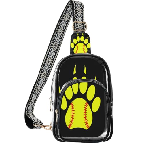 Bolso transparente para eventos linqin: bandolera transparente con bolsillos organizadores