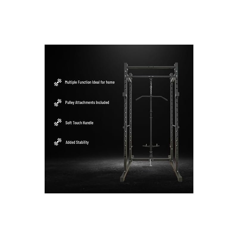 Strongway® Multi-Gym Power Cage Squat Rack Power Rack Weight Lifting Home Gym Fitness - Image 5