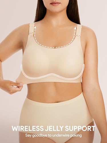 Image of Angelhood Seamless Nursing Bra for Women Wire Free Full Coverage Nursing Bra T-Shirt Bra with Extra Extender