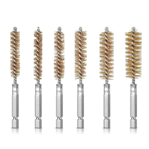 6Pcs Extended Tube Pipe Pipe Brush Wire Polishing Brushes For Drill 8/10/12/15/17/19mm