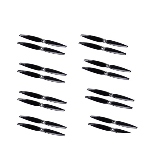 Hélice de course FPV 7042 noire bipale renforcée compatible POPO pour drone UAV