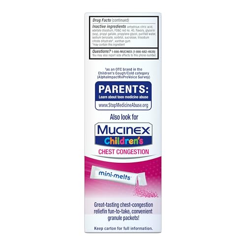 Mucinex Children's Stuffy Nose & Chest Congestion, Very Berry, 4 FL OZ - image 8
