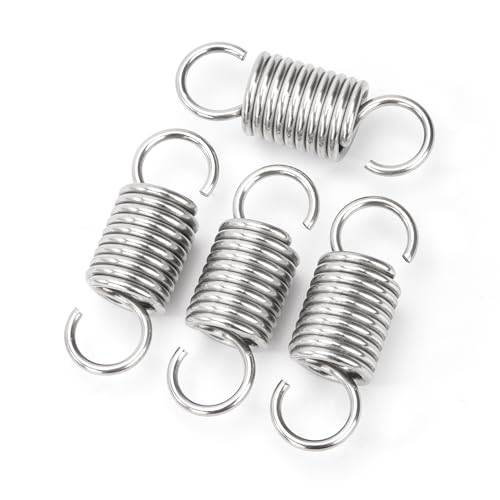 GUNGY Zugfedern mit Haken Edelstahl Zugfeder Spannfeder 40mm Außendurchmesser 14mm Drahtdurchmesser 1,8 mm Maximale Zugkraft 8kg 1,8x14x40mm 4 Stück