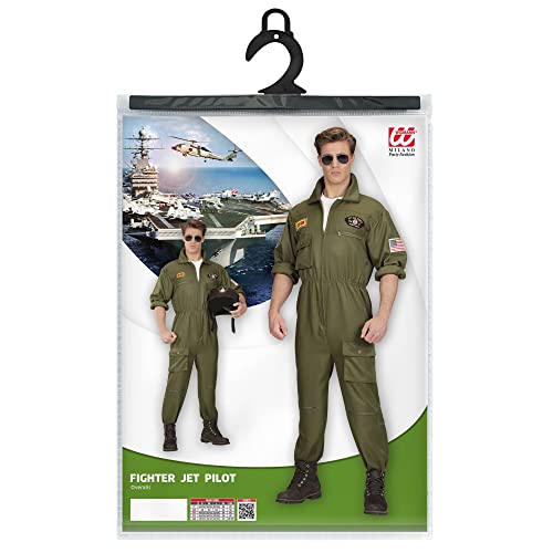 Widmann - kostuum vechtjet pilot Medium groen - Image 6