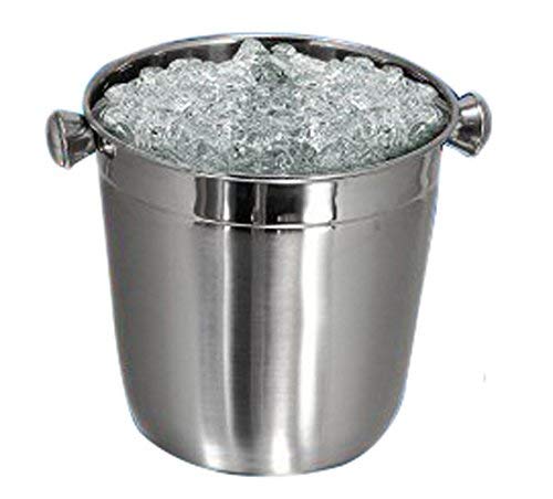 Dynore Stainless Steel Single wall Ice Bucket with Tong 228 g 1