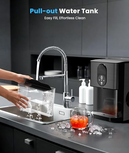 Image of Nugget Ice Makers Countertop, 44lbs /24H Crushed Ice Machine