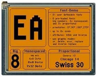 LCD Graphic Display Modules & Accessories Blue/White Contrast With Touch Screen (EA EDIP320B-8LWTP)