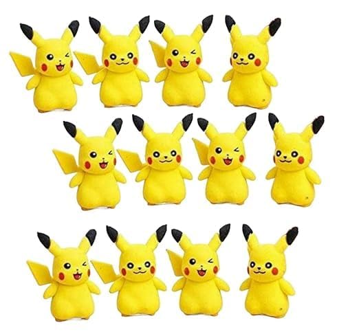 Art Bundle Yellow Cartoon Erasers for Kids | Baby Kids | Gifted Stationery 3D Eraser School | Staionery Set Return Gift for Girls and Boys, School Stationery Gift-New (Pack of 12)