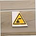 Homoyoyo 4pcs Triangle Warning Signs Watch Your Head Caution Stickers Safety Decals Caution Low Ceiling Stickers Industrial Safety Signs