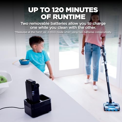 Shark IZ682H Vertex Pro Lightweight Cordless Stick Vacuum with DuoClean PowerFins, Black/Silver — view 7