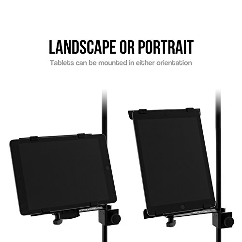 Support de tablette TIGER IMCA-BK pour éviter les chutes d'iPad sur pied micro