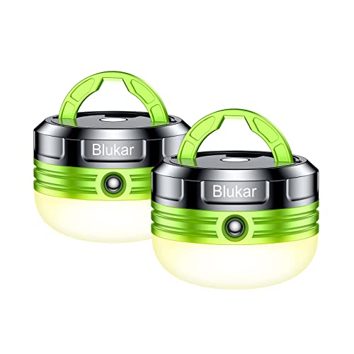 Blukar Campinglampe, 2 Stücke LED Camping Laterne Mini Tragbare Handlampe,...