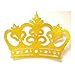 Glitter Crown Wall Decor, EVA Styrofoam, High Quality (Gold)