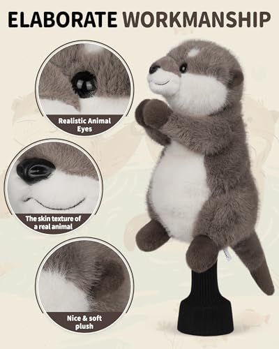 Big Teeth Sea Otter Plush Headcover