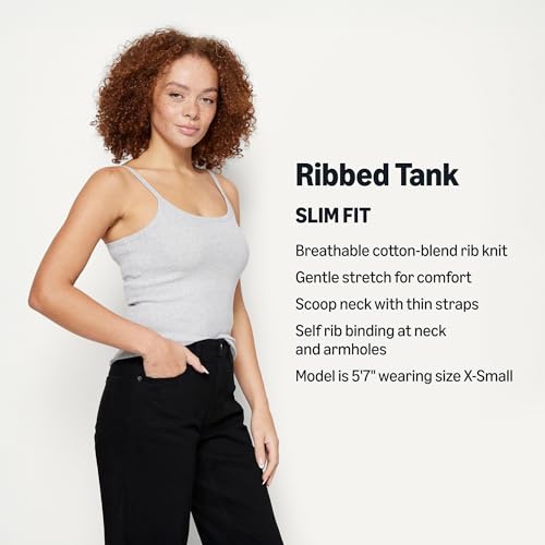 Image of Amazon Essentials Women's Slim-Fit Ribbed Tank Top