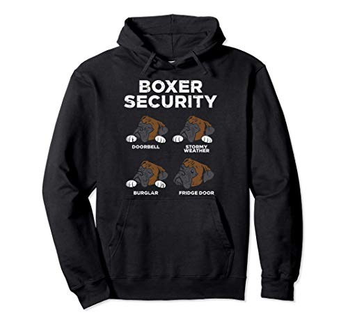Boxer Security Funny Animal Pet Dog Lover Owner Mom Dad Gift Pullover Hoodie