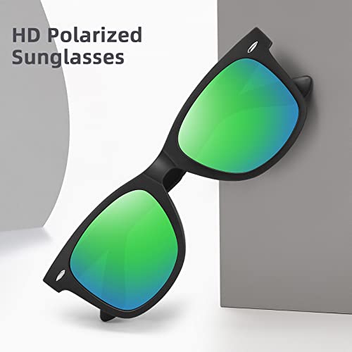 Image of MEETSUN Polarized Sunglasses for Women Men Classic Retro Square Frame Driving Sun Glasses UV Protection