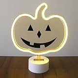 Photo Gallery hfhungkeong targa al neon a led con zucca, funzionamento a batteria/usb, lampada al neon per halloween, con base per camera da letto, bar, ufficio, scrivania, decorazione di halloween (8,7 x 3,9 x 8,8 Photo Gallery hfhungkeong targa al neon a led con zucca, funzionamento a batteria/usb, lampada al neon per halloween, con base per camera da letto, bar, ufficio, scrivania, decorazione di halloween (8,7 x 3,9 x 8,8