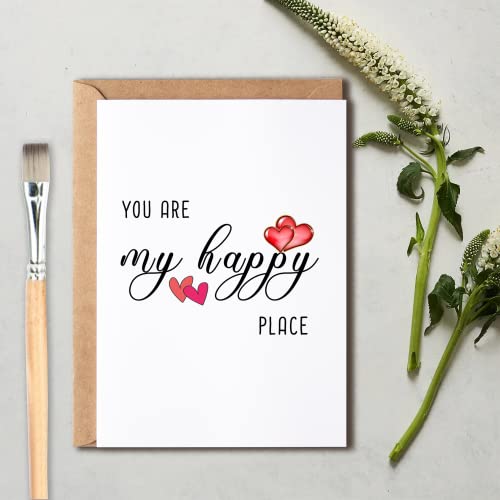 Oysterspearlyouaremyhappyplaceillustratedgreetingcardloveyouvalentinesdaycardanniversaryboyfriendgirlfriendhusbandwife Urban Country Home Decor Oysterspearl you are my happy place illustrated greeting card love you valentines day card anniversary boyfriend girlfriend husband wife urban country home decor