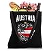 Vintage Austria Coat Of Arms Austrian Flag Vienna Souvenir Tote Bag