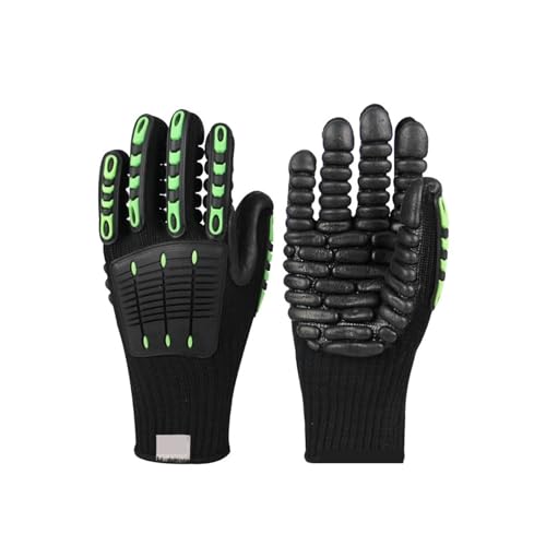 Guanti da lavoro resistenti al taglio, Guanti da lavoro di sicurezza anti-vibrazione resistenti al taglio for l'industria meccanica Si applicano all'intaglio del legno, alla carpenteria e con coltelli