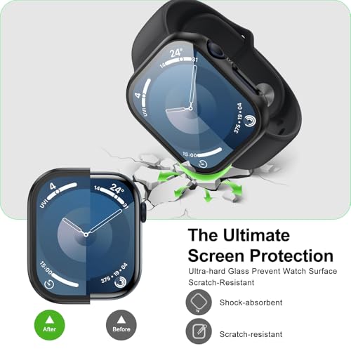 6 Pack Case with Apple Watch Screen Protector Series SE3/SE2/SE/6/5/4 44mm - image 4