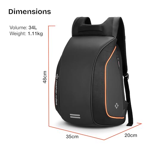 Image of Nasher Miles Corporate Backpack | Premium Polyester & PU Laptop Backpack | Ideal for Office, College, School & Travel | Men, Women, Boys, Girls