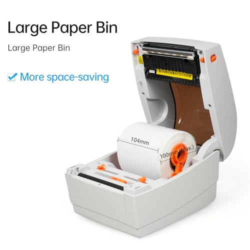 Image of Compact Thermal Label Printer, High Speed Desktop Label Maker with Wireless Printing, USB Connection, for Compatible with (US-1)