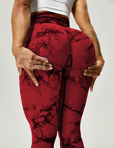 QOQ Womens High Waisted Seamless Workout Leggings Butt Lifting Gym Yoga Pants Booty Scrunch Vital Tummy Control Ruched Tights3