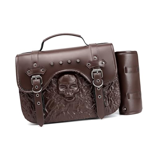 Motorcycle Tail Bag Motorcycle Rear Seat Bag PU Leather Side Motorbike Helmets Luggage Storage Saddlebags 7