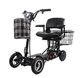 Rubicon FX1 - All Terrain 4 Wheel Foldable Mobility Scooters for Adults and Seniors - Extended Batte