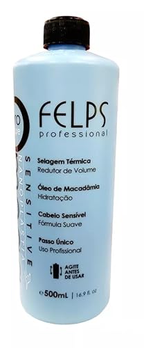 Felps Profesional Omega - Sellado térmico y cero nanoplastia única - sin formalina - enderezar y alisar el cabello tratamiento - aminoácidos tenino