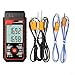 CYRENT Dual-Channel Digital Thermocouple Thermometer K/J Type -328 to 2501°F Wide Range Industrial Lab Temperature Meter with 4 K-Type Probes, Alarm, Temp Compensation