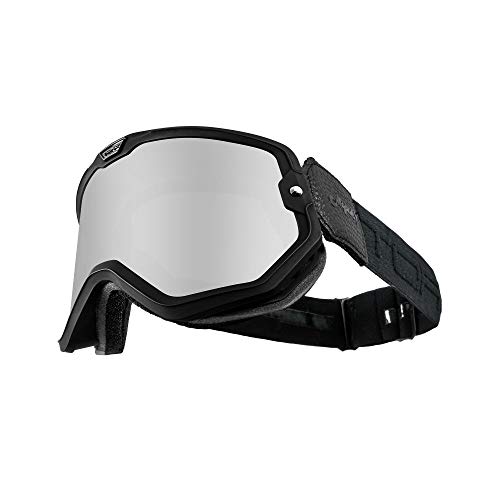 Torc Mojave Motorcycle Helmet Goggle (Flat Black, Black Out) #TOP14